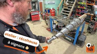 Je continue la récolteuse à oignons !