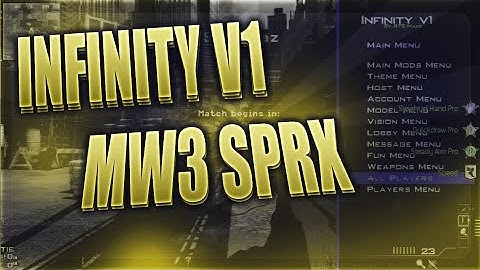 ⭐[PS3/MW3/1.24] InvinityV1 - SPRX Mod Menu + Download!!!