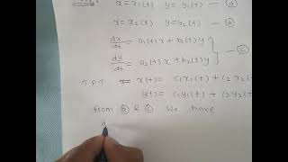 System of First order Linear Differential Equations II B.Sc-II II Unit-II II