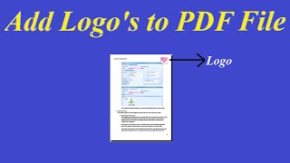 How to Add Logo's to PDF File's