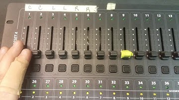 Scenesetter 48 guide on engaging playback scenes and chases on an ADJ DMX  board