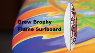 Flame Wave Painting on a surfboard TIMELAPSE by Drew Brophy 2,147 views 4 years ago 22 seconds