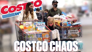 MASSIVE COSTCO HAUL WITH FIVE KIDS ON A SATURDAY | SCHOOL LUNCH GROCERY SHOPPING FOR FAMILY OF SEVEN