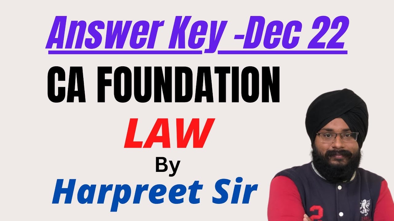 CA FOUND LAW DEC 22 SOLUTION