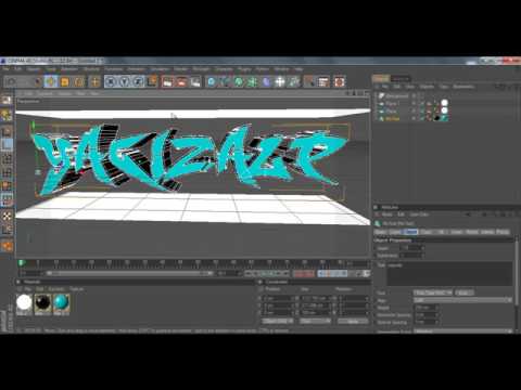 Cinema 4D Ile Grafiti Text 3D