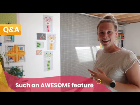 Movable design wall for quilting | Sugaridoo Studio Tour Update [Q&A #17]