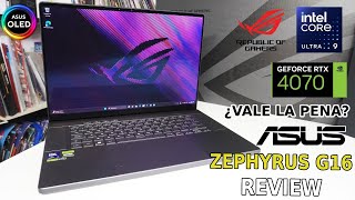 ASUS ROG Zephyrus G16: REVIEW laptop GAMER con Core i9 y GeForce RTX 4070 ¿Vale la pena?