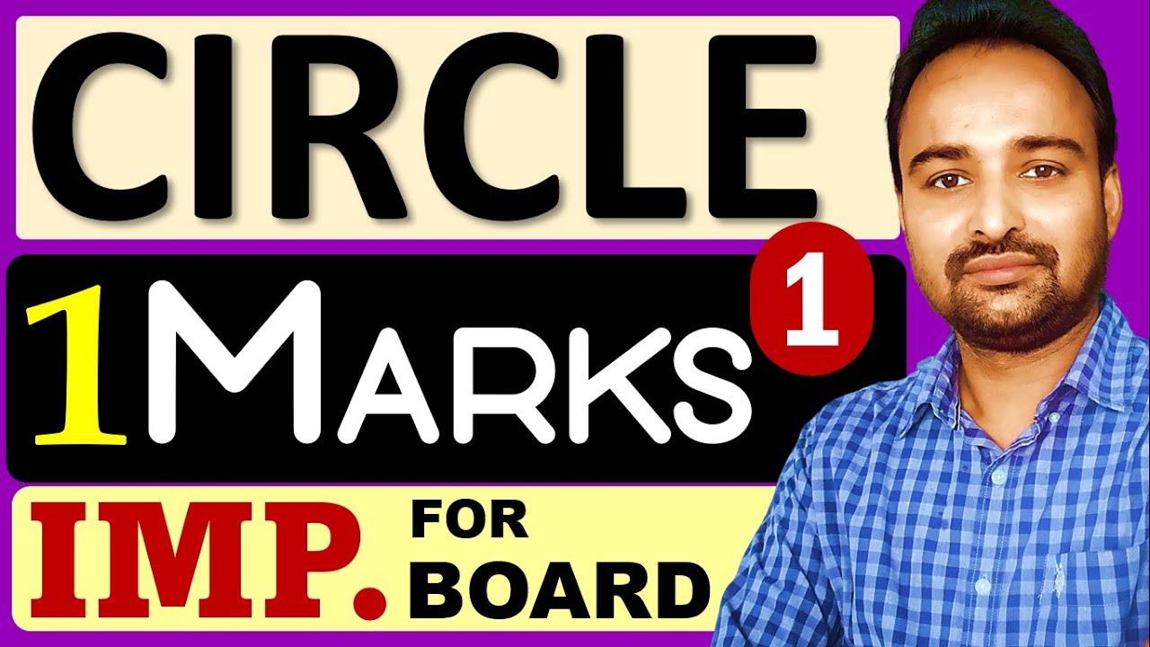 SSC Class 10 | CIRCLE | 1 Marks Questions | Part 1 - YouTube