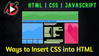 How to add CSS into HTML
