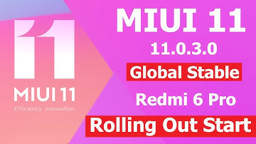 Redmi 6 Pro MIUI 11.0.3.0 Global Stable Update Rolling Out Start | Download Links