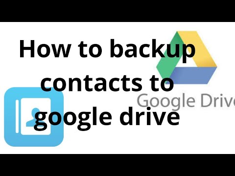Looking for how to backup contacts google drive. you are in a right place . this video i show more upda...
