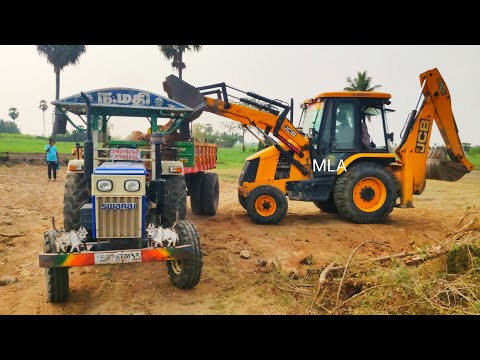 Swaraj 744 XT power plus tractor with fully loaded trolley | John Deere tractor power | CFV