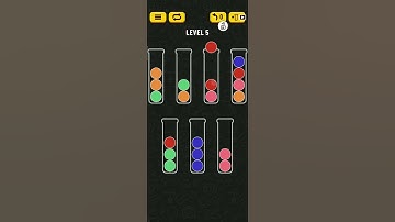 Ball Sort Puzzle Level 5 Solved || Let
