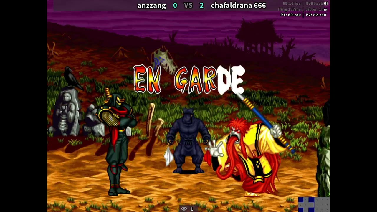 Hanzo (anzzang) vs Kyoshiro (chafaldrana 666) Samsho2 Samurai