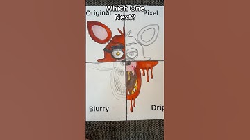 FNaF Foxy in 4 STYLES Part 2 #fnaf #coloring #yt #shorts #short #art