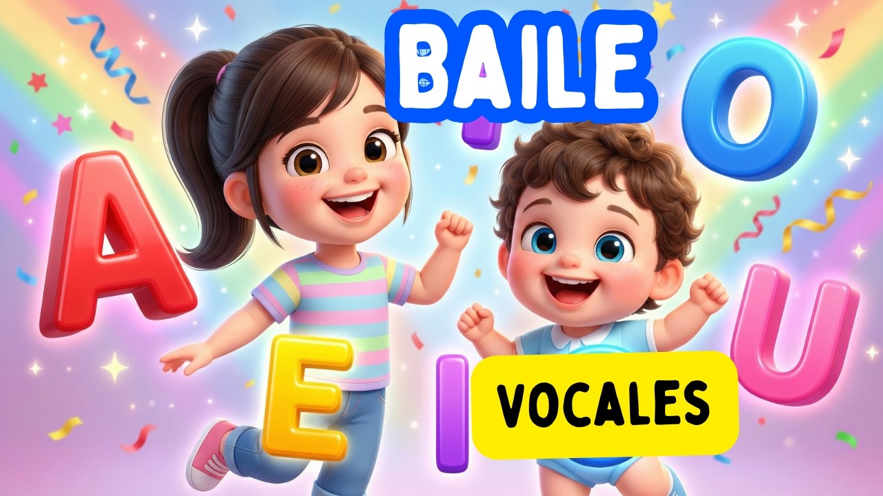 El Baile de las Vocales 🅰️ Canción Infantil para Aprender A E I O U ...