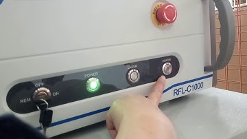 No need to press ALARM button on RAYCUS fiber laser source