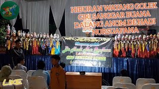 Hiburan wayang golek giri sanggar Buana. dalang Anom De Hadi suafana di dusun jambu# Bintang YYT