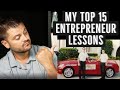 Top 15 Entrepreneur Lessons Learned in 15 Years