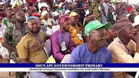 OSUN APC GOVERNORSHIP PRIMARY: Oyebamiji Emerges Consensus Candidate for 2026 Guber Election