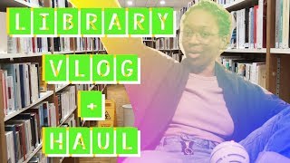 tiny library vlog + haul