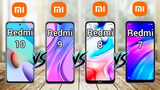 Xiaomi Redmi 7 Vs Redmi 8 Vs  Redmi 9 Vs Redmi 10 | Full Comparison (2022)