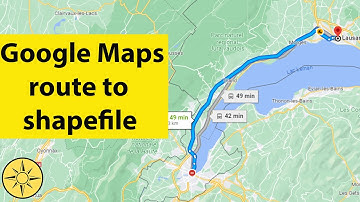 Convert Google maps route to shapefile