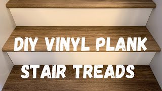 DIY Vinyl Plank Stair Treads