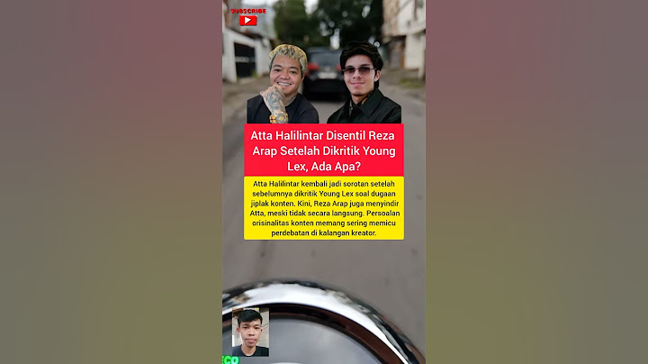 Atta Halilintar Disentil Reza Arap Setelah Dikritik Young Lex, Ada Apa? #attahalilintar #yb #shorts