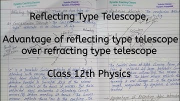 Reflecting Type Telescope, Chapter 9, Ray Optics And Optical Instruments, Class 12 Physics