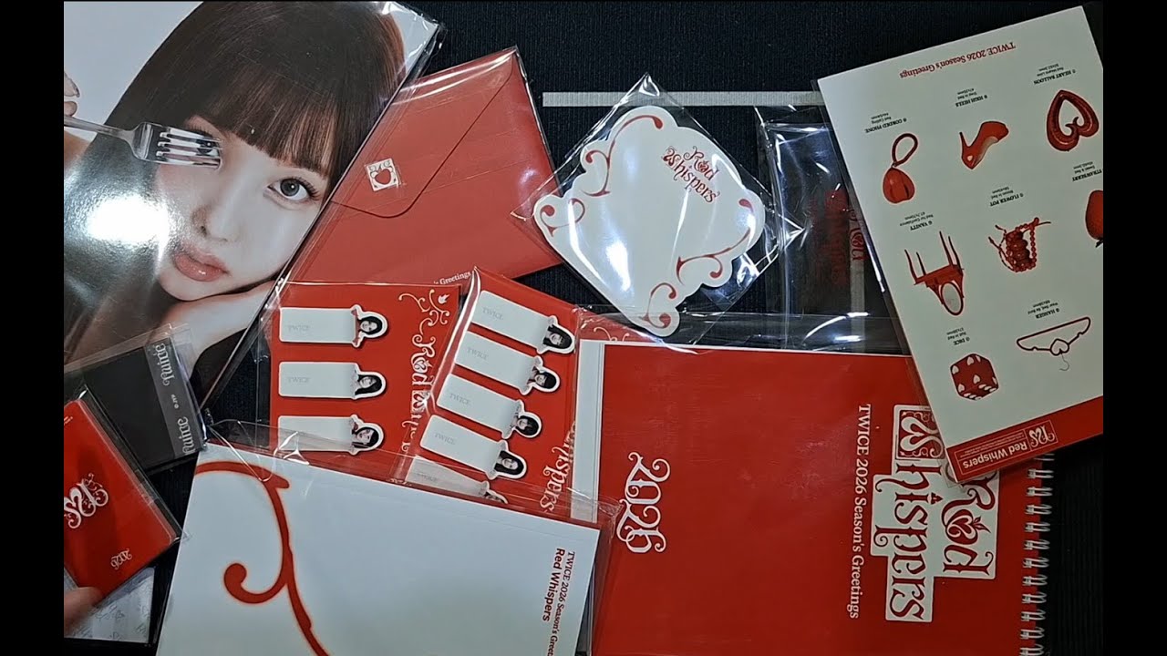 TWICE 2026 Season's Greetings『RED WHISPERS』FANS SHOP｜Unboxing
