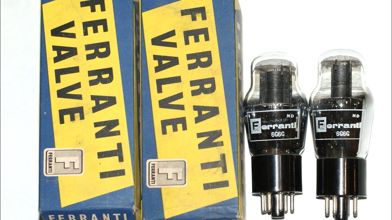 Unboxing Two Ferranti 6G6G Audio Output Pentode Vacuum Tubes 
