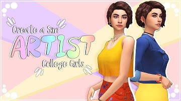 COLLEGE GIRLS: ARTIST 🖌 | The Sims 4 | Create a Sim | + CC list & Sim download