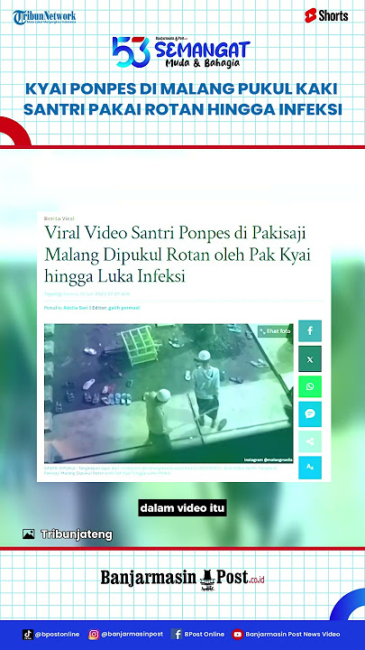 Santri Ponpes di Pakisaji Malang Dipukul Rotan Hingga Infeksi, Korban Sudah Lapor Polisi