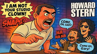 Famous Gary Snaps on Howard and Arties — “I’m Not Your Studio Clown!”  🗣🔥 | Howard Stern Tv Show Wealth