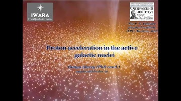 RAGtime 22 – A. Gunya: Acceleration of the high energy protons in an active galactic nuclei