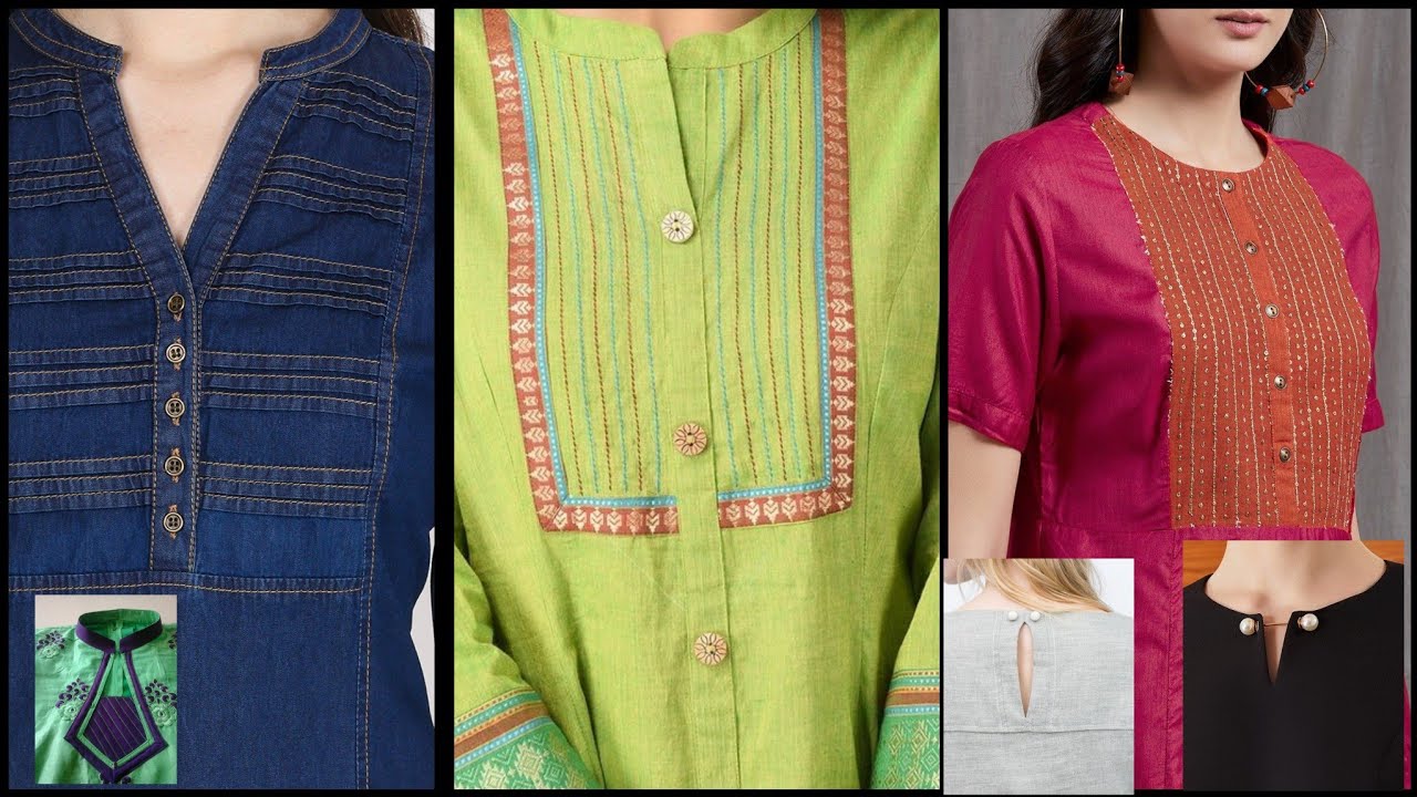Souits Neck Designs 2019/20/Kurti Neck Designs/Latest 50 Neck Designs With Buttons