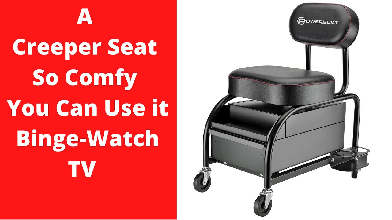 A Car Detailing Garage Roller Seat Fit for a King - Holds 500 Pounds!