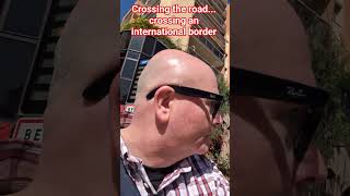 Crossing the road from France to Monaco #monaco #montecarlo #landborders #internationalborder
