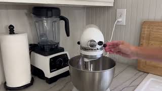 KitchenAid Classic Series 4 5 Quart Tilt Head Stand Mixer Review, Quiet. Works well. Gteat cookies.