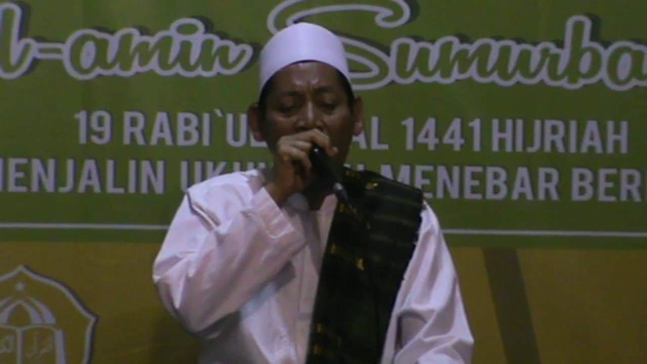 Qori KH hawasi (internasional) acara maulid nabi ponpes al amin sumurbandung jayanti