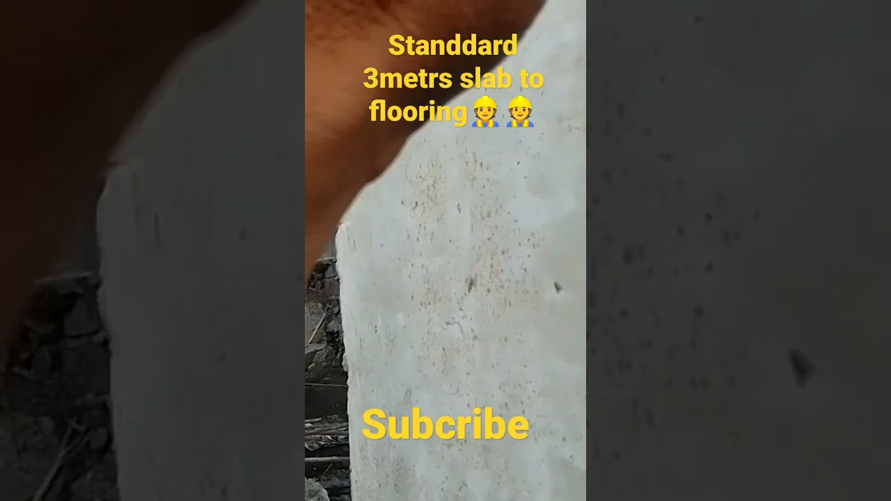 3meters standard flooring to slab