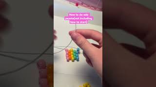 Odd peyote tutorial#bracelet #kandi #beading #funny #fypviral