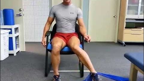 Hip External Rotation Seated With T-Band