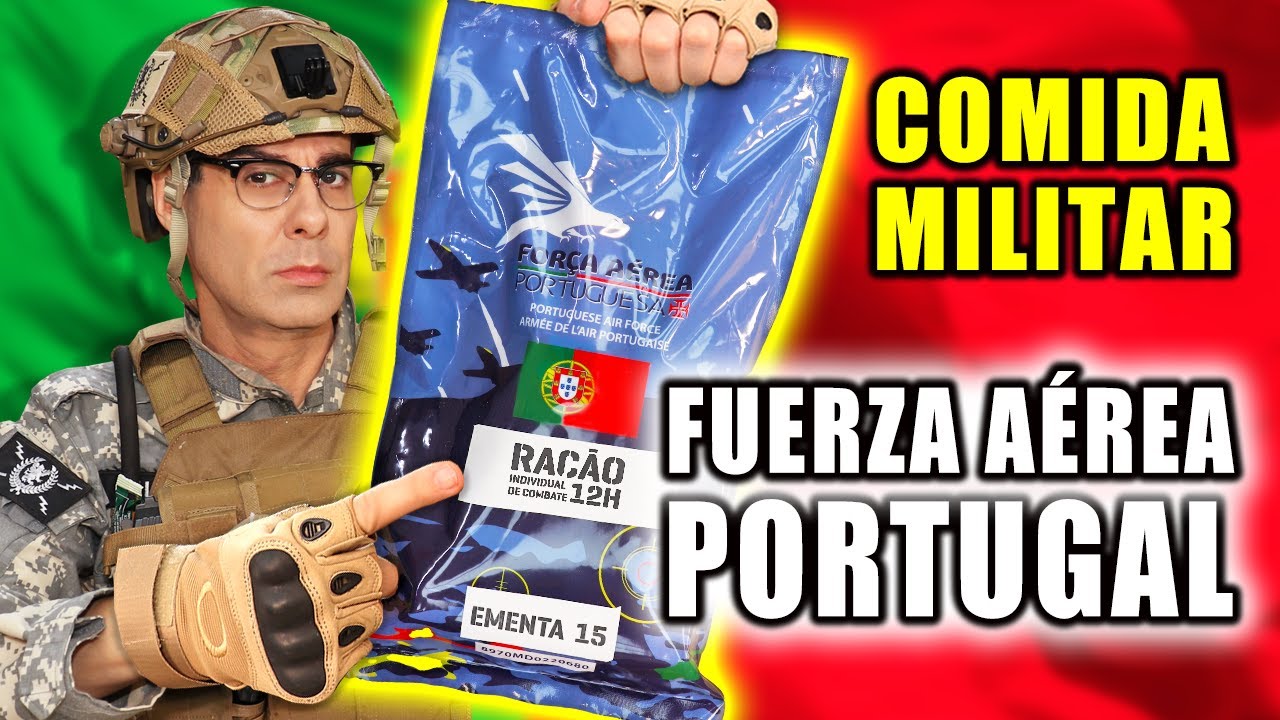 Probé COMIDA MILITAR de FUERZA AÉREA PORTUGAL | MRE 12 Horas