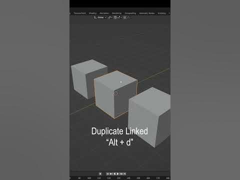 Blender Tips: Duplicate Objects & Duplicate Linked - YouTube image.