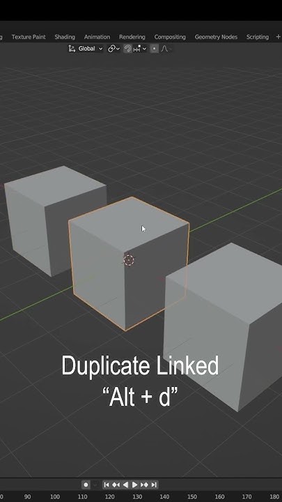 Blender Tips: Duplicate Objects & Duplicate Linked - YouTube