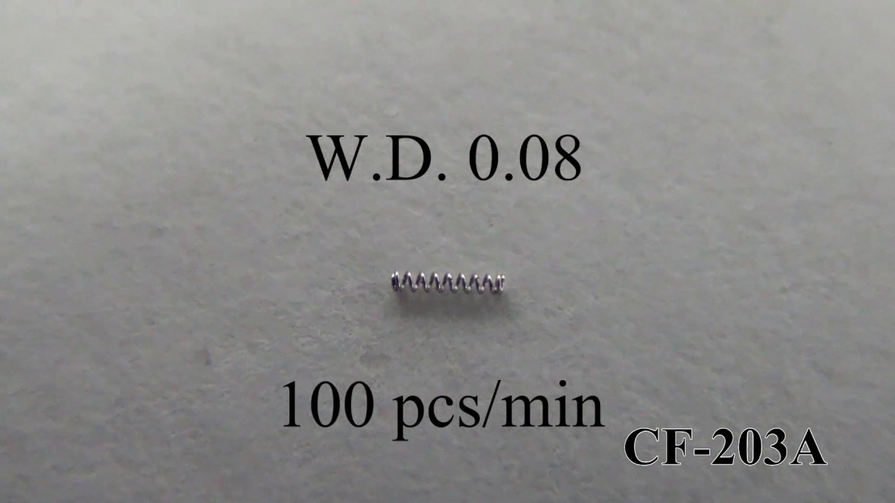 CNC Spring Machine CF-203 - 0.08mm Micro Spring - YHM