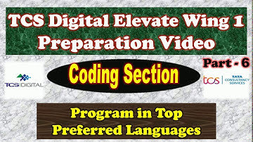 Coding question for TCS digital assessment 2021 l Part -6 | TCS India l