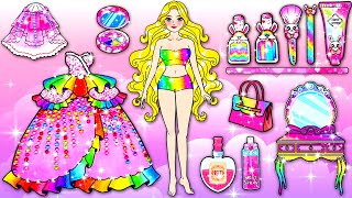 Oh! Rainbow Barbie Need To Makeover 💗 Barbie Wedding Handmade 💚 WOA Barbie House
